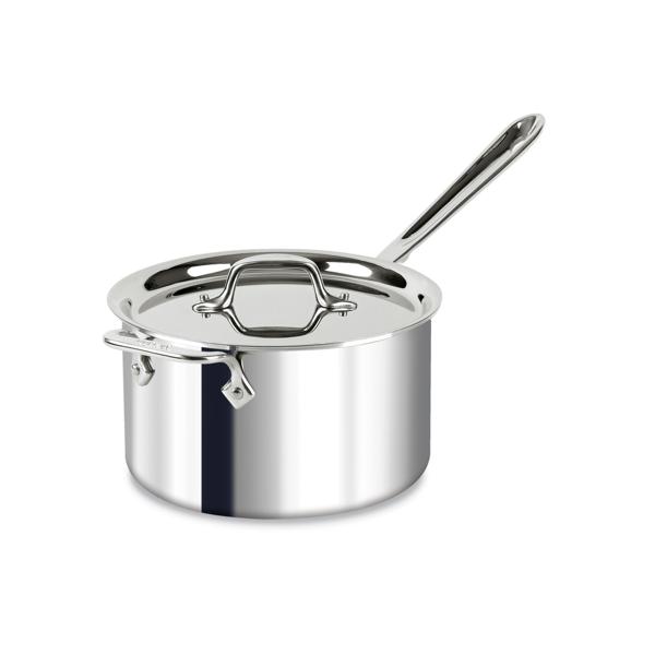 All-Clad D3 Stainless Steel Saucepan with Lid