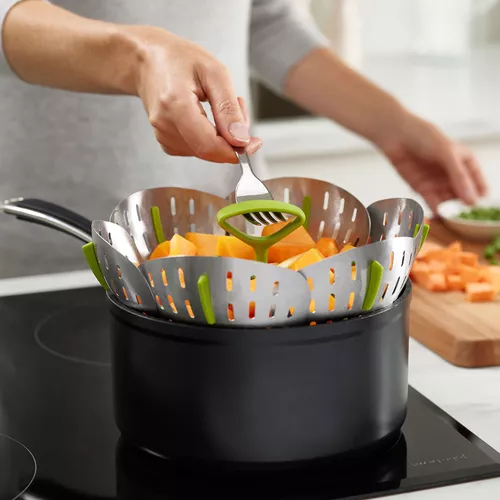 Joseph Joseph Bloom Steel Folding Steamer Basket