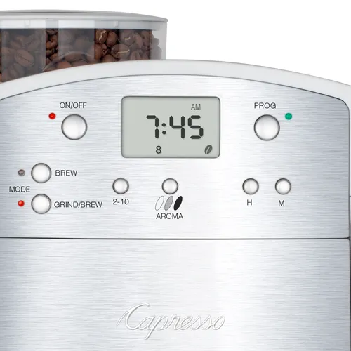 Capresso CoffeeTEAM GS Coffee Maker with Burr Grinder
