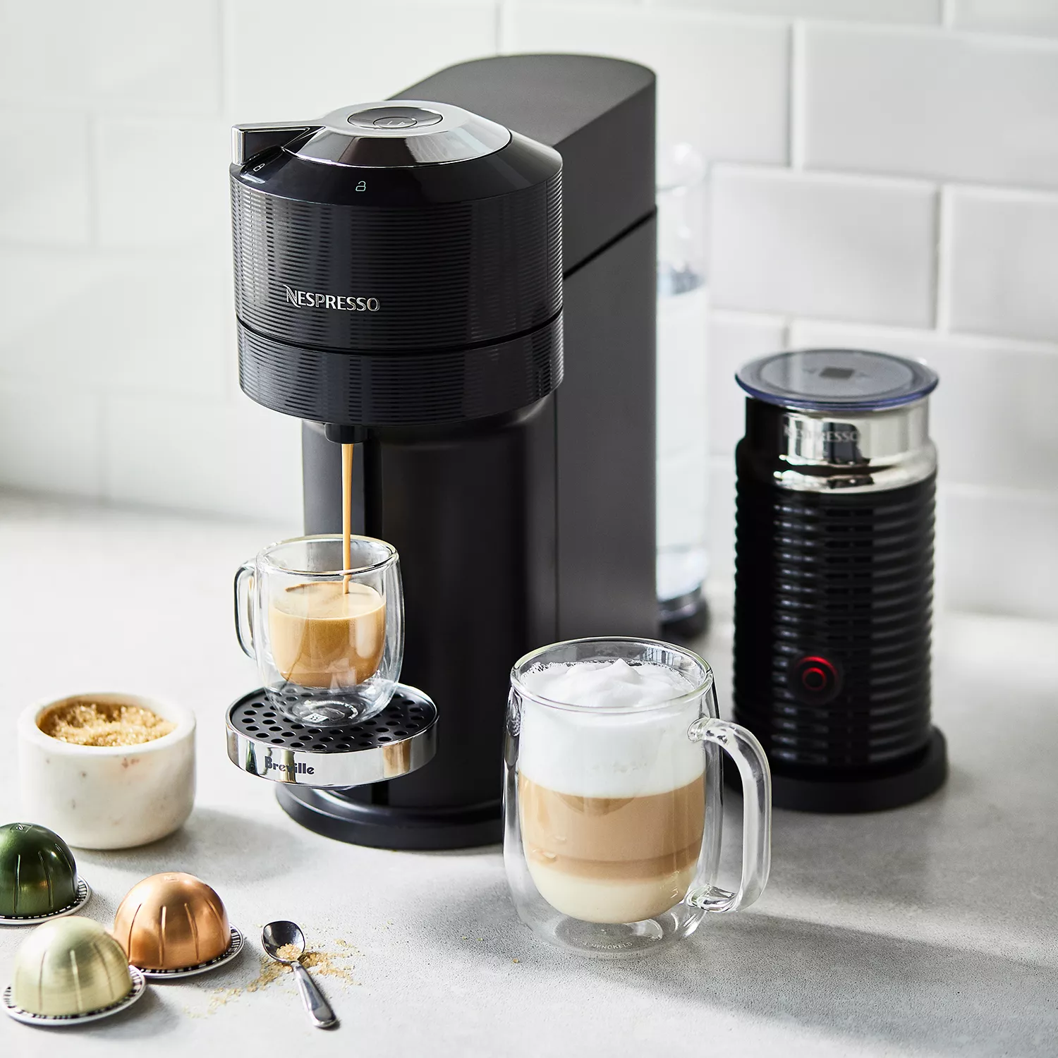 Nespresso Vertuo Next Premium Coffee and Espresso Maker in Gray