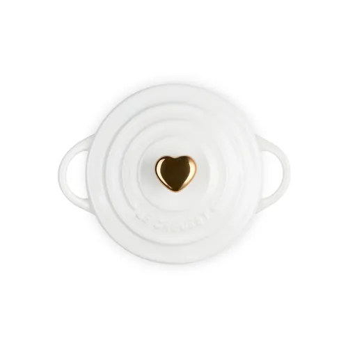 Le Creuset Petite Cocotte with Gold Heart Knob, 8 oz.