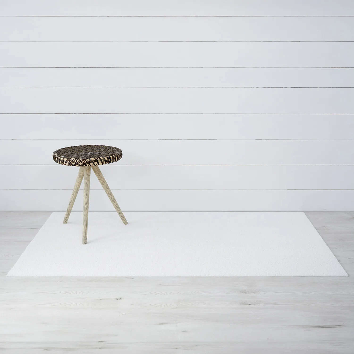 Chilewich Solid White Shag Rug