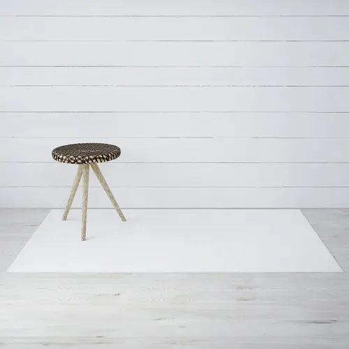 Chilewich Solid White Shag Rug
