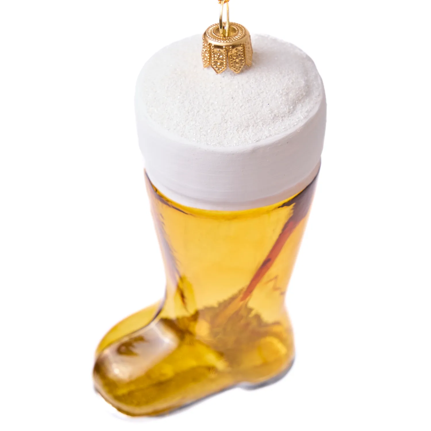 Sur la table Beer Boot Ornament