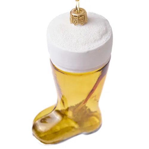 Sur la table Beer Boot Ornament
