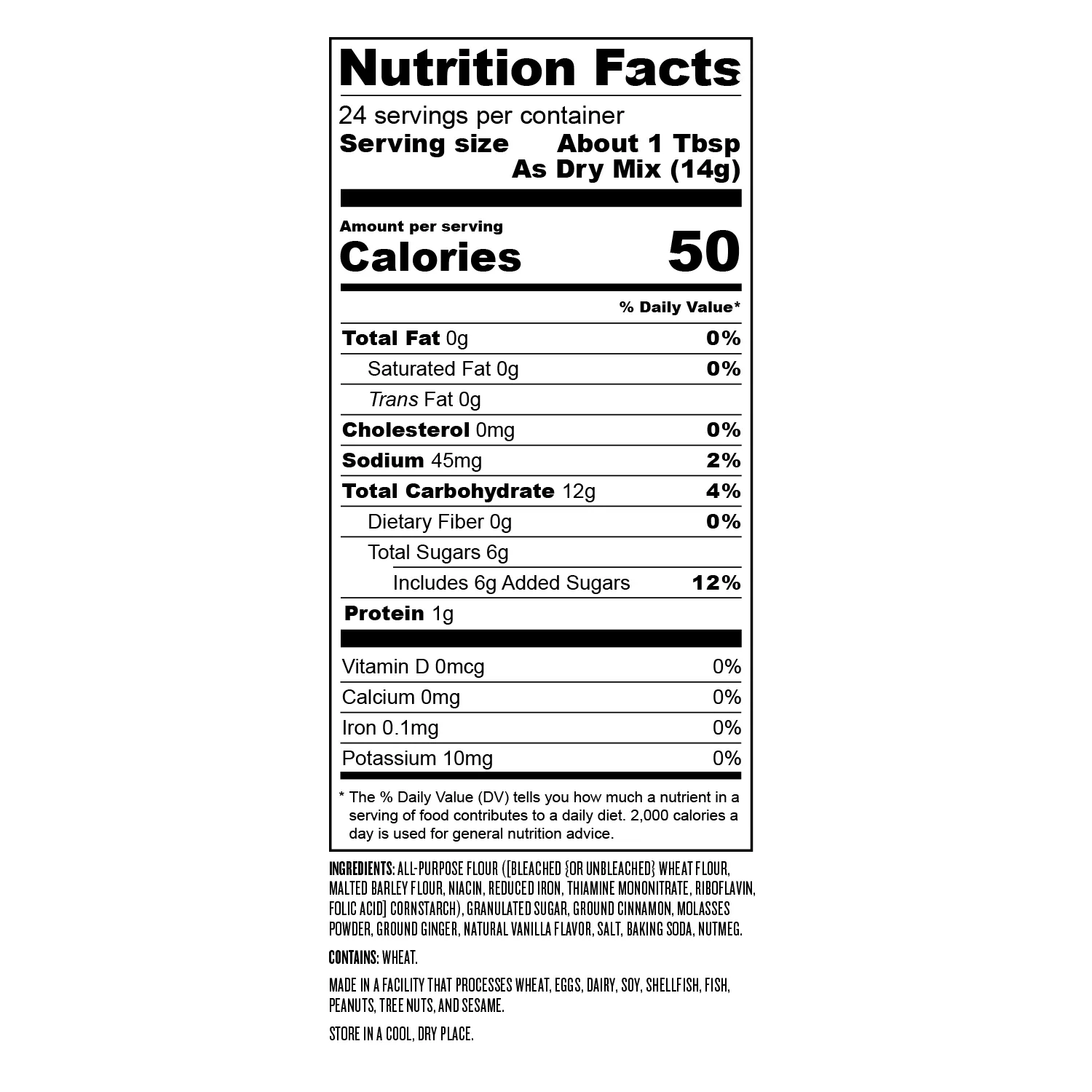 Sur la table Gingerbread Cookie Mix