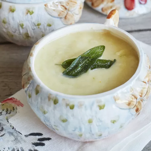 Parsnip Soup with Fried Sage