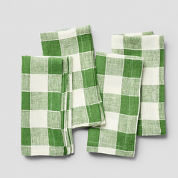 Sur La Table Linen Check Napkins, Set of 4