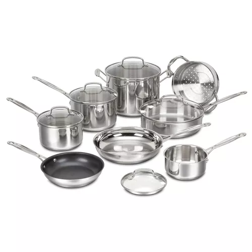 Cuisinart Chef's Classic Stainless Steel 13-Piece Cookware Set