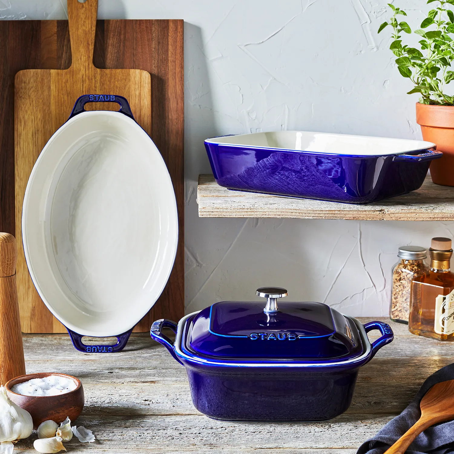 Staub Stoneware 4-Piece Baking Dish Set