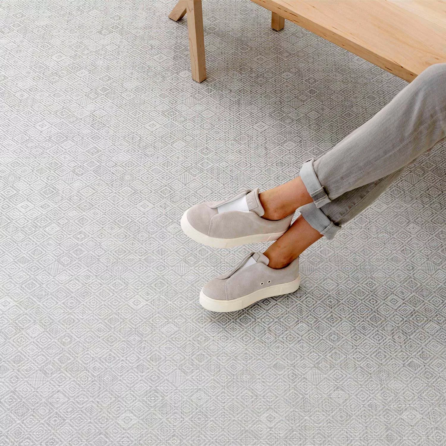 Chilewich Mosaic Floor Mat, Grey