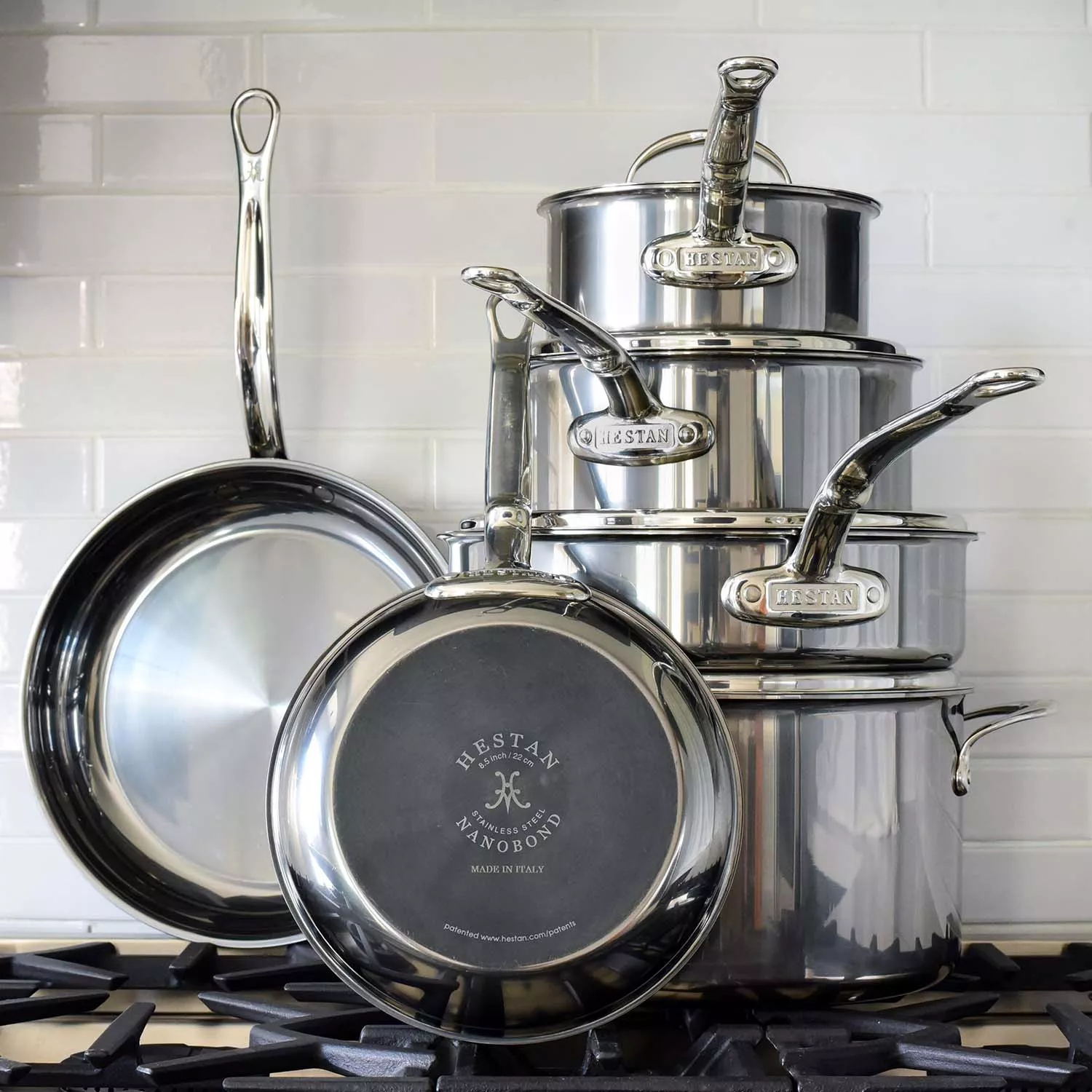 Hestan NanoBond Titanium Stainless Steel 10-Piece Cookware Set