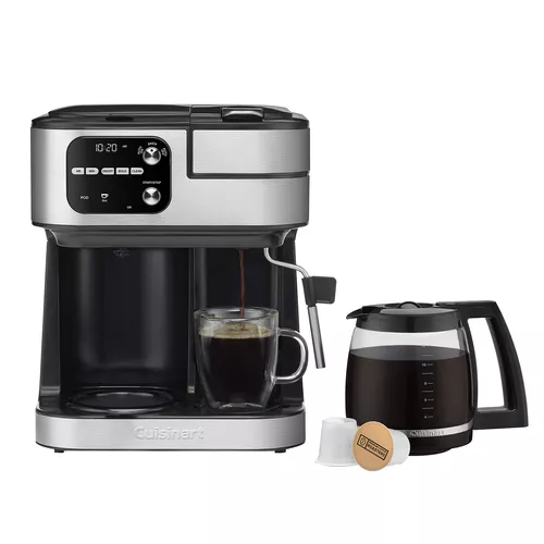 Cuisinart 2-IN-1 Center Combo Brewer Coffee Maker, White — Beach Camera