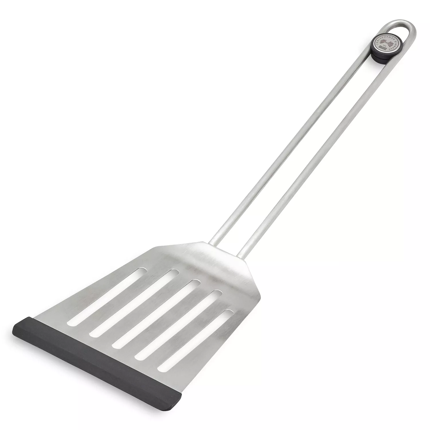 Ateco - Pastry Spatula - Thin 4 - Rounded Tip - Wood Handle