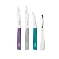 Opinel Les Essentiels 4-Piece Paring & Peeler Knife Set 