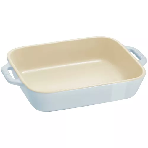 Staub Pastel Macaron Stoneware 2-Piece Rectangular Baker Set