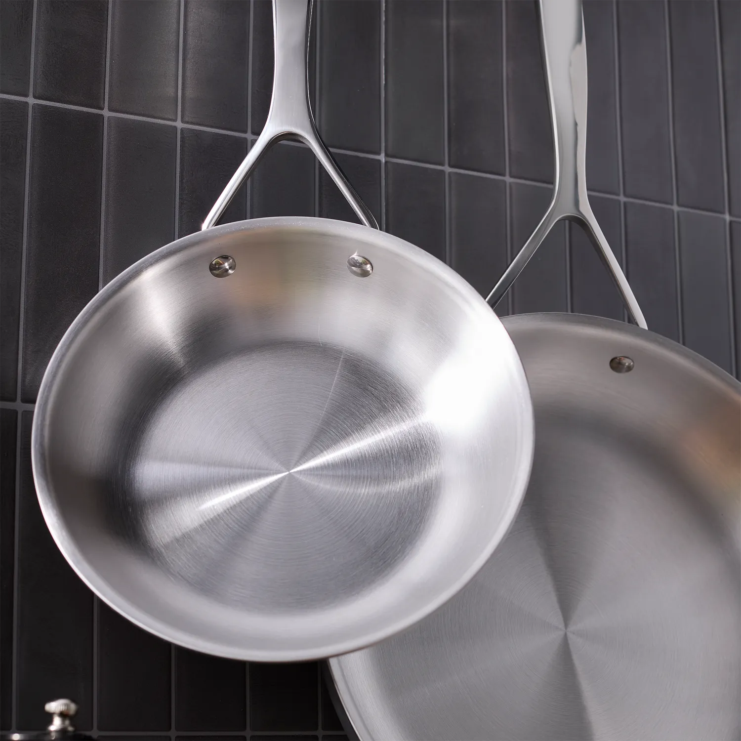 Demeyere Essential 5 Stainless Steel Skillet Set, 8" & 11"