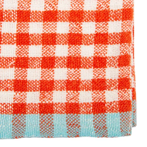 Caravan Two-Tone Check Linen Napkins, Set of 4