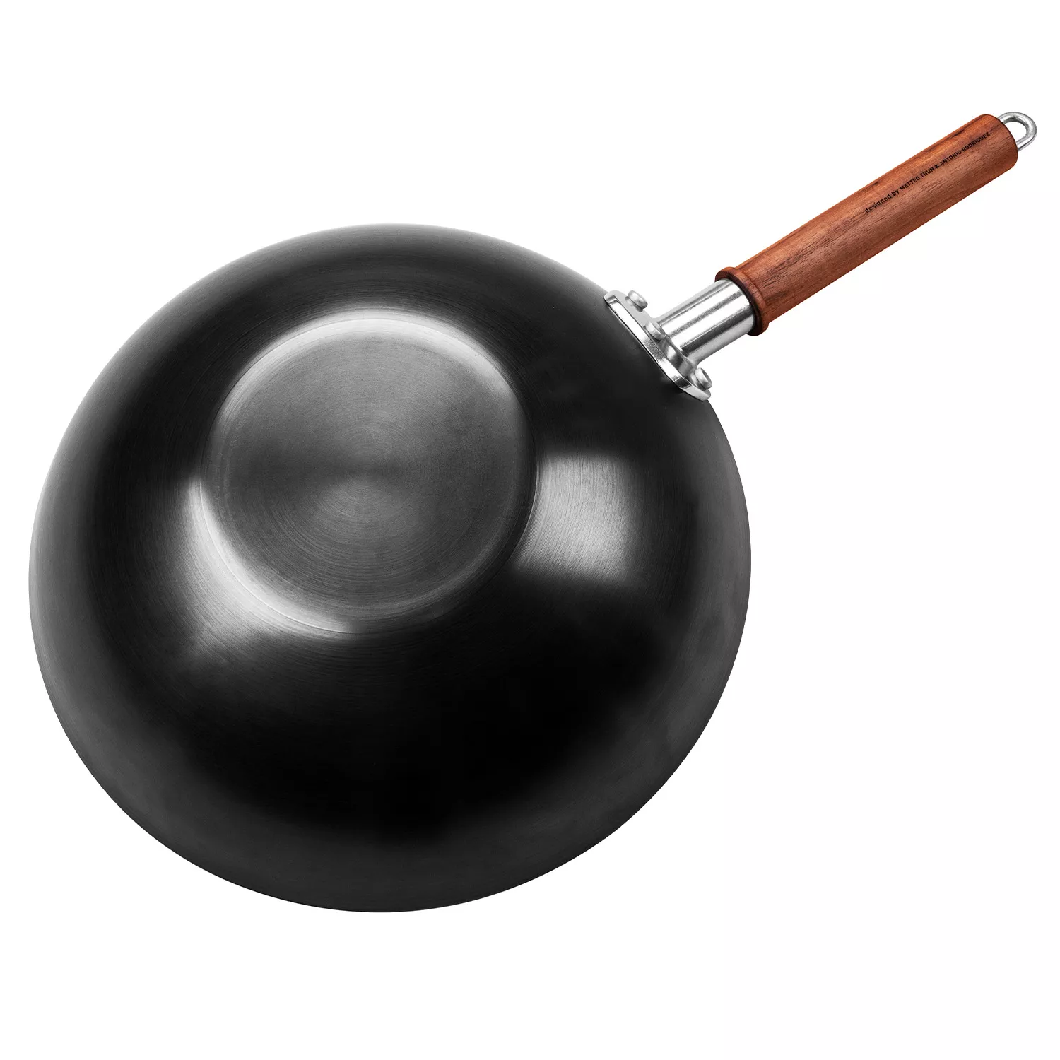 Zwilling Dragon Carbon Steel Wok with Glass Lid, 12"