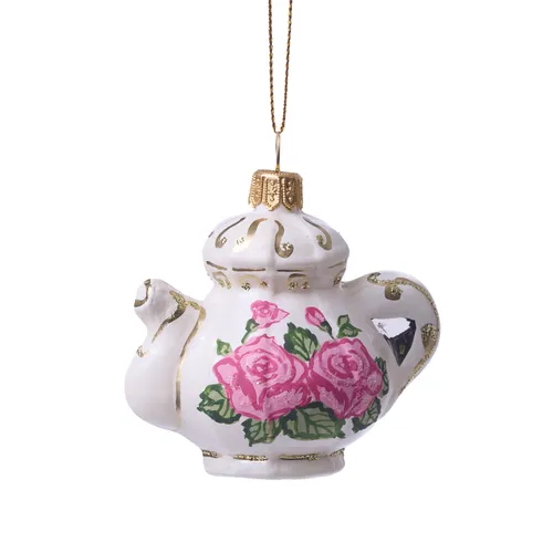 Sur la table Floral Teapot Ornament