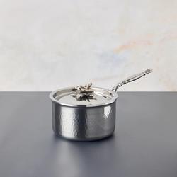 Ruffoni Opus Prima Hammered Stainless Steel Saucepan