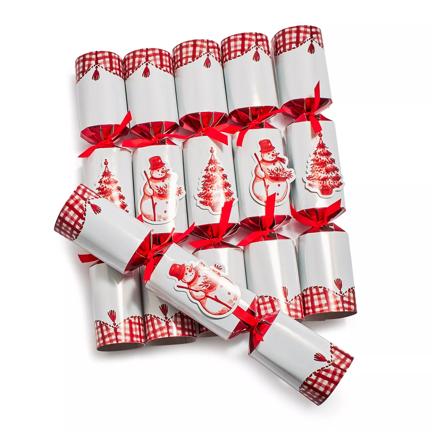 Snowy Lane Party Crackers, Set of 6