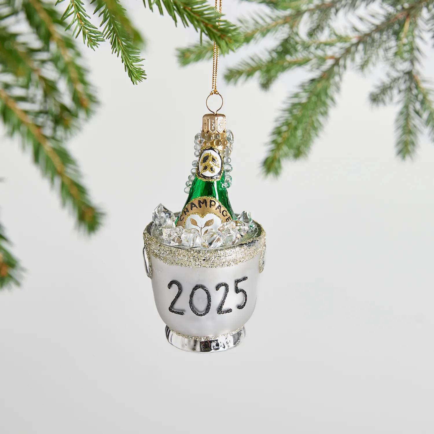 Sur La Table Champagne Ice 2025 Ornament