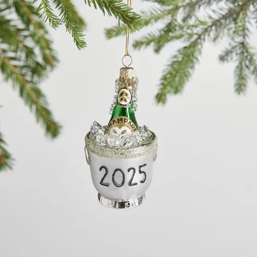 Sur La Table Champagne Ice 2025 Ornament