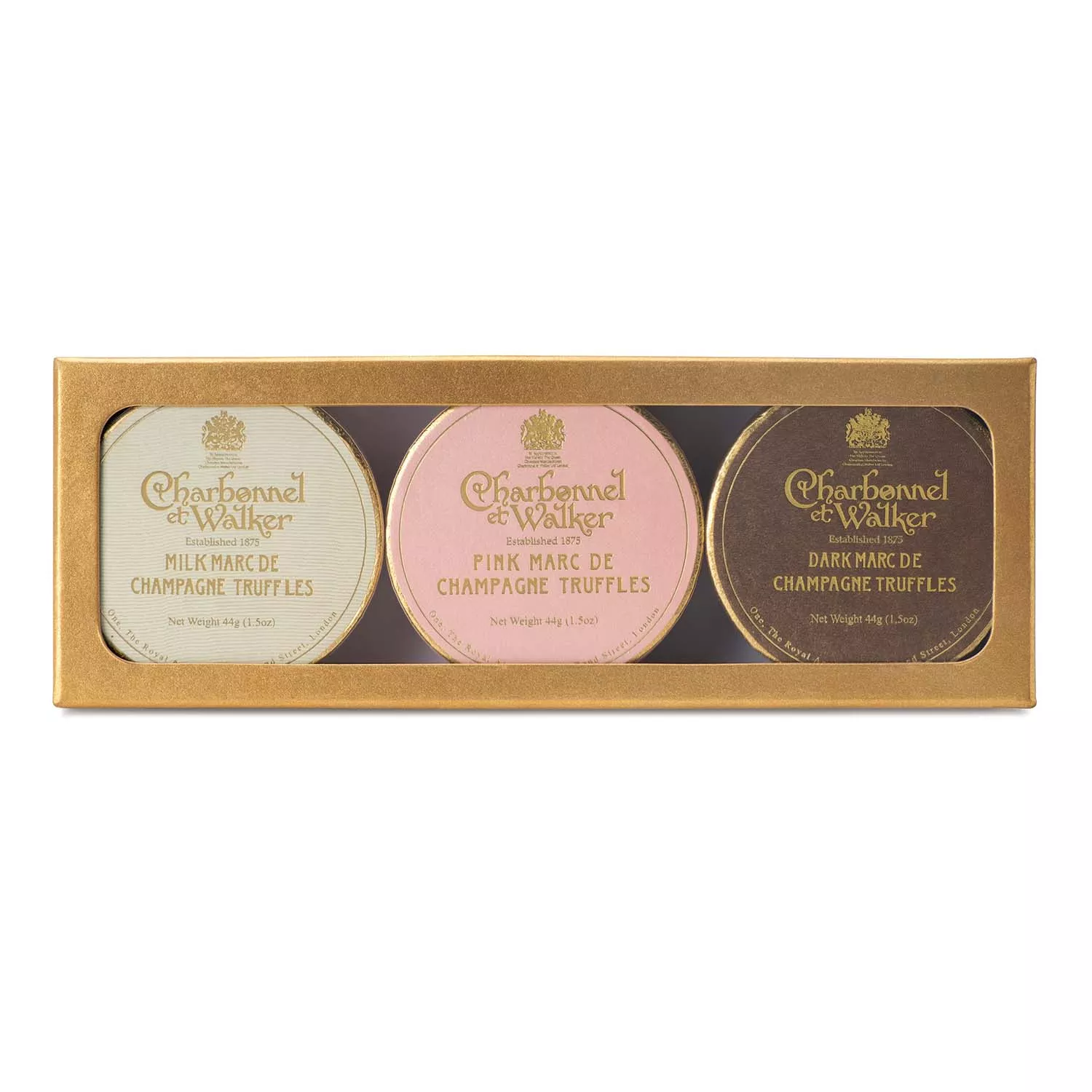Charbonnel et Walker Dark, Milk & Pink Marc de Champagne Gift Set