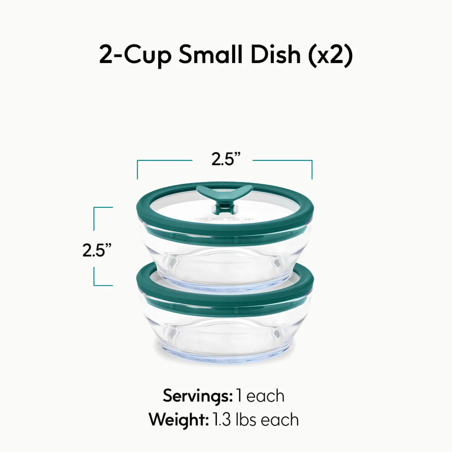 Anyday Microwave Round Glass Dish Sets