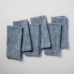 Sur La Table Chambray Napkins, Set of 6 Soft, not stiff at all, wash well-great napkins!