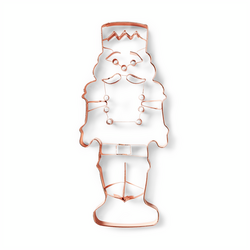 Large Nutcracker Copper-Plated Cookie Cutter
