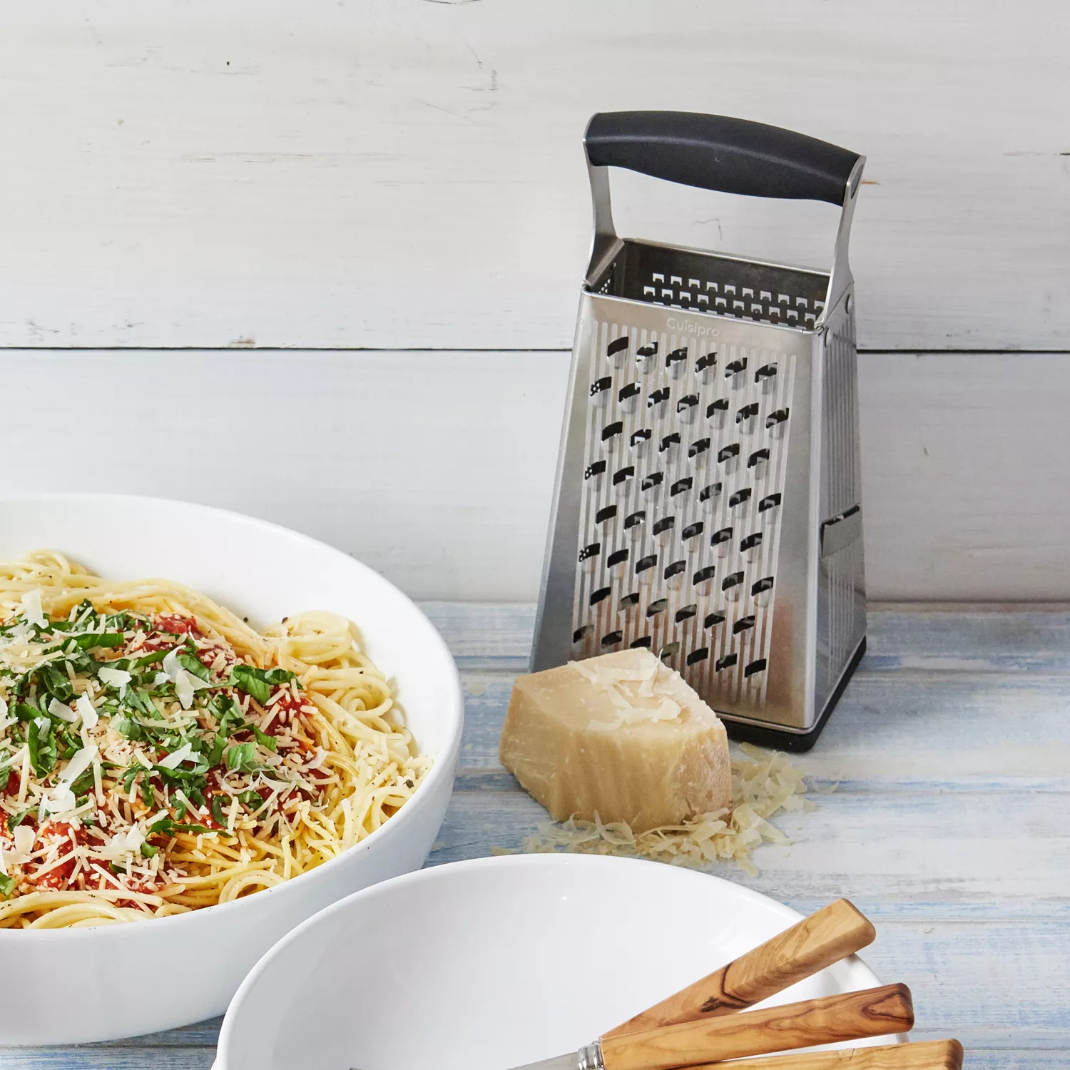 Cuisipro 4-Sided Box Grater with Ginger Grater Base