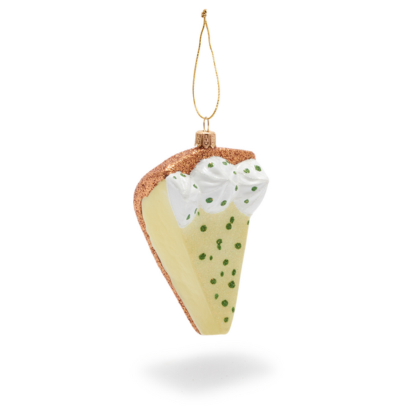 Key Lime Pie Glass Ornament