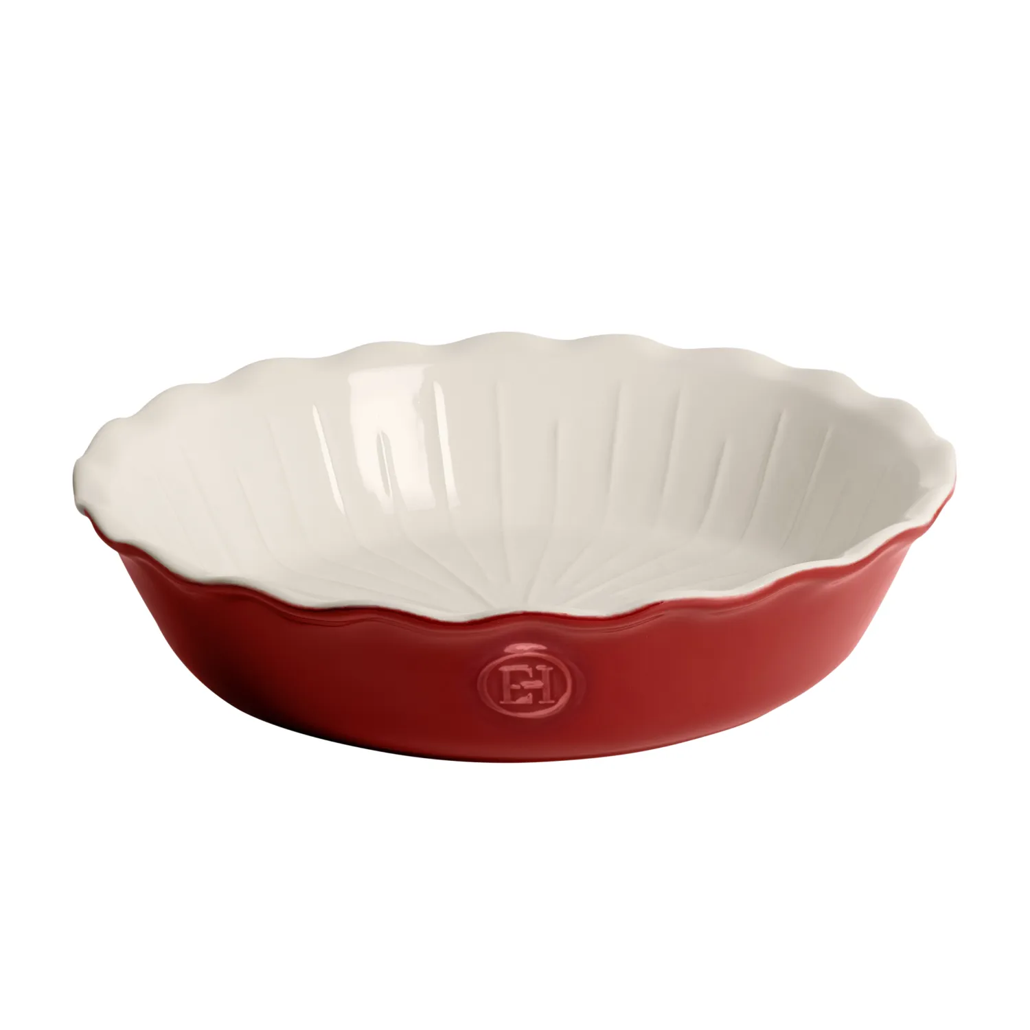 Emile Henry Modern Classics Ribbed Pie Dish, 9"