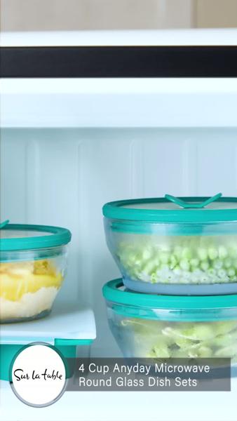 Anyday Microwave Round Glass Dish Sets