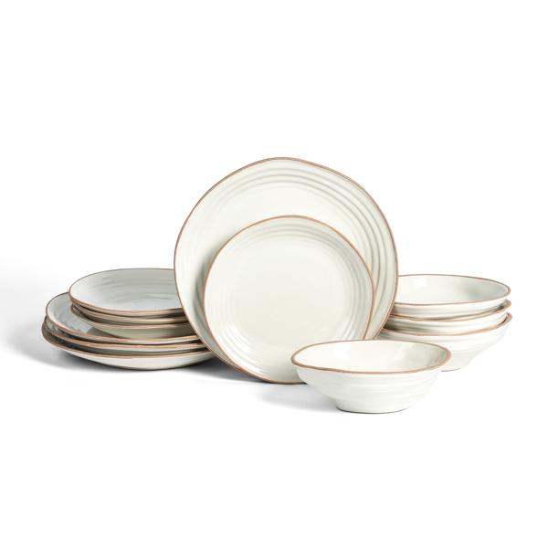 Stone Lain Nami Stoneware 12-Piece Dinnerware Set