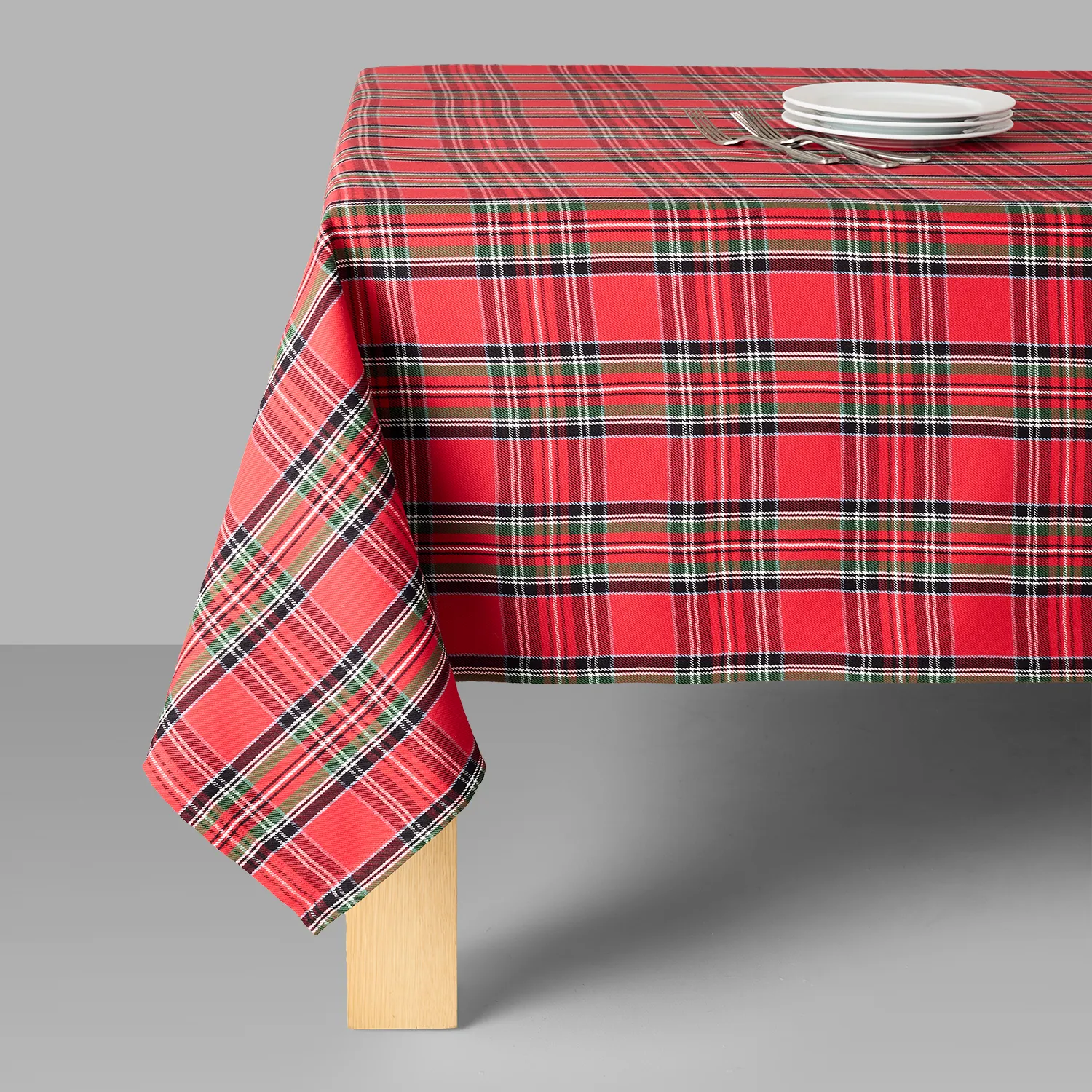 Sur la table Plaid Tablecloth