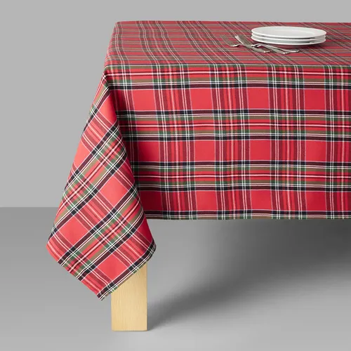 Sur la table Plaid Tablecloth