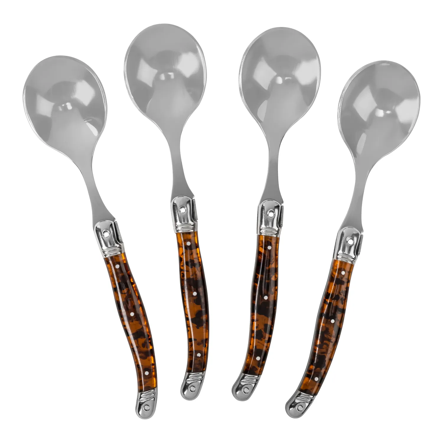 French Home Laguiole Soup Spoons, Set of 4