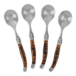 French Home Laguiole Soup Spoons, Set of 4