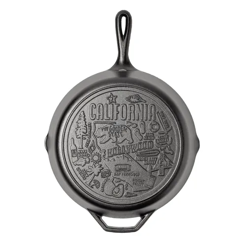 Lodge American Road Trip Cast Iron Skillet, California, 12&rdquo;