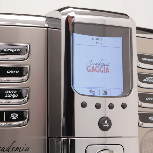 Initial set up of the Gaggia Accademia
