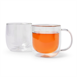 Sur La Table Double-Wall Cappuccino Glasses, Set of 2