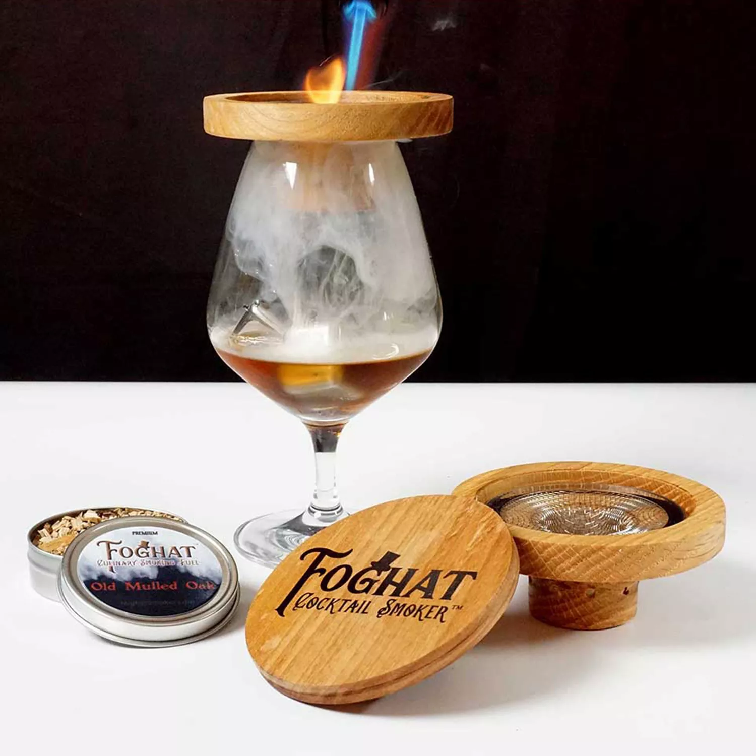 Foghat Glass Topper Cocktail Smoker Kit