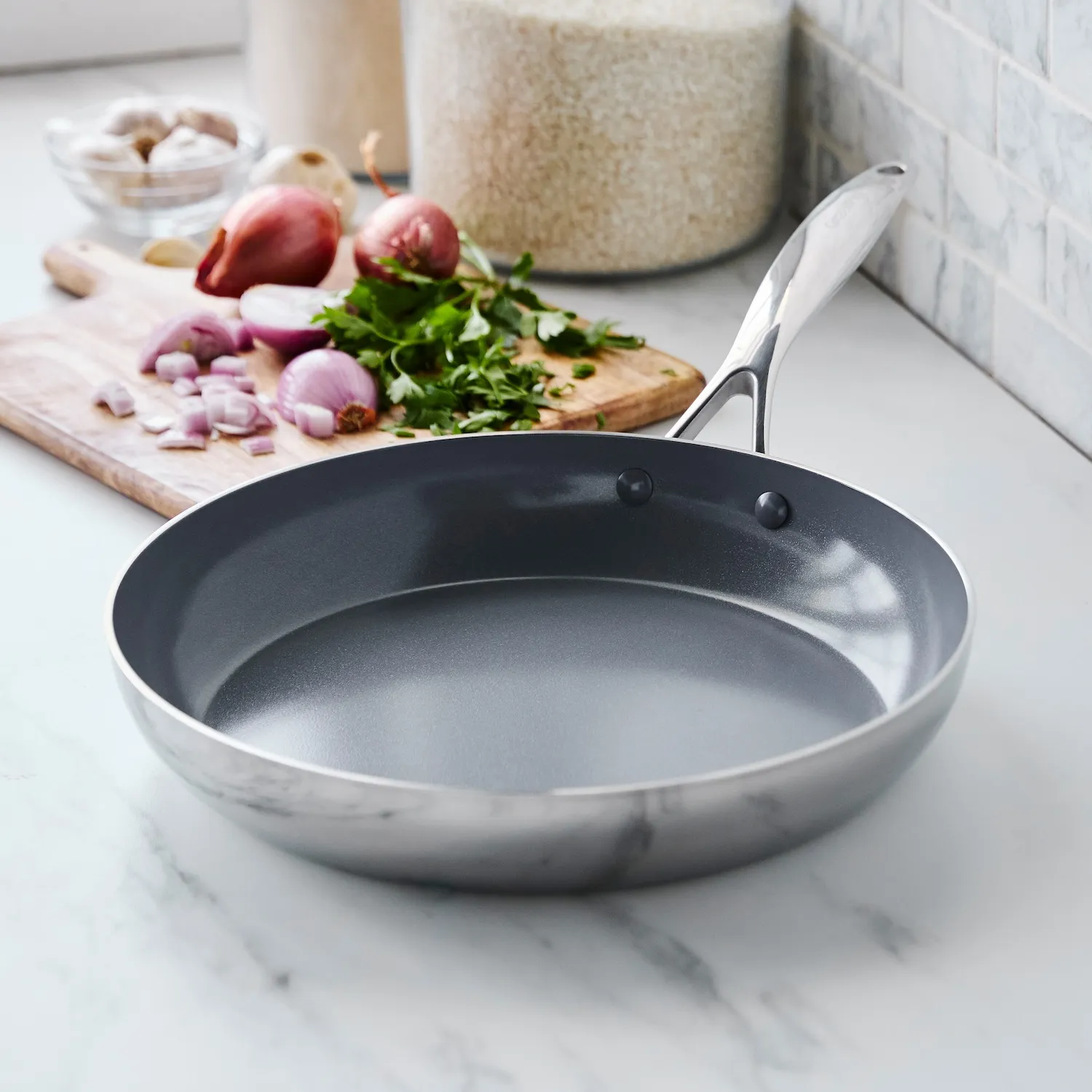 GreenPan Stainless Steel Valencia Pro Ceramic Nonstick Skillet