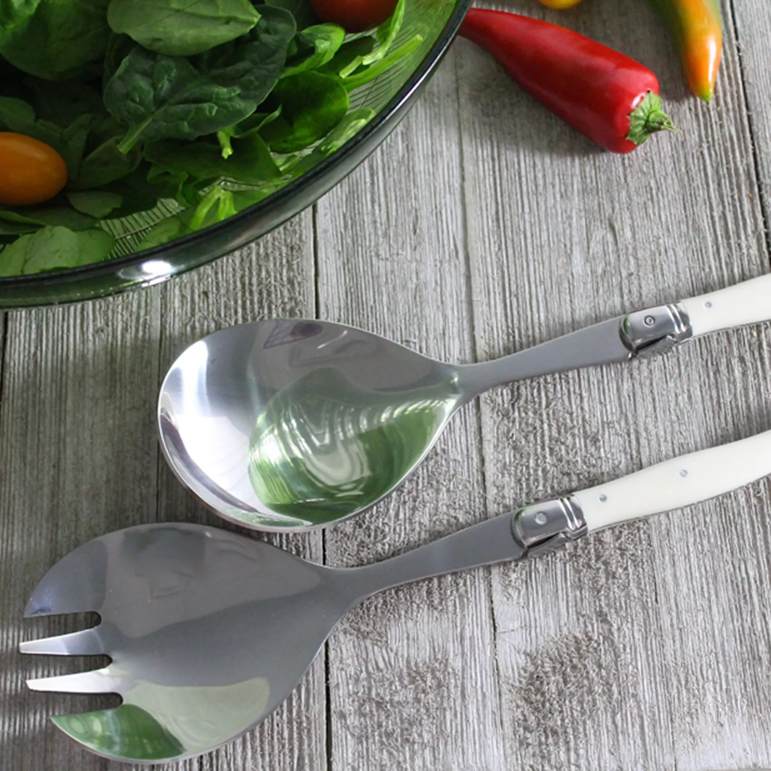 French Home Navy Blue Laguiole Servers, Set of 2