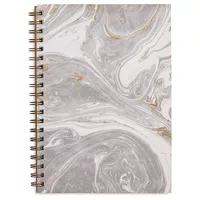 Hester & Cook Gray & Gold Marbled Journal