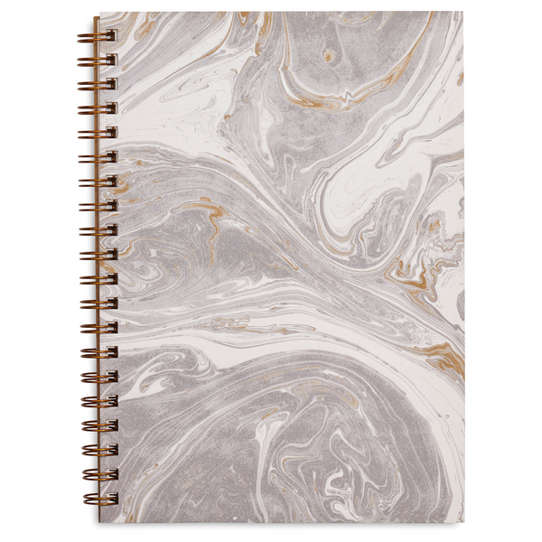 Gray & Gold Marbled Journal