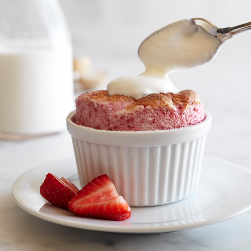 Strawberry Souffles with Cointreau Whipped Cream